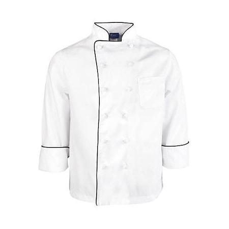 Allpoints Kng 3Xl Chef Coat Executive, Knot Buttons 10493XL